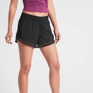Athleta Mesh Racer Run Shorts
